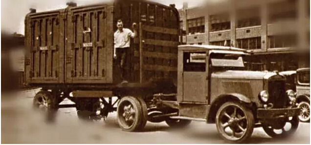 早期的集装箱陆路运输