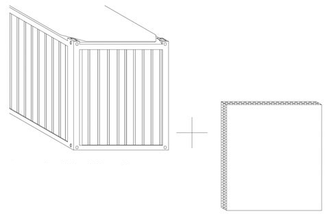 集装箱外观或双层表皮