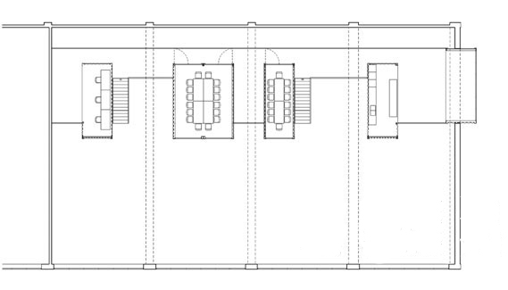 集装箱办公室的二层平面图