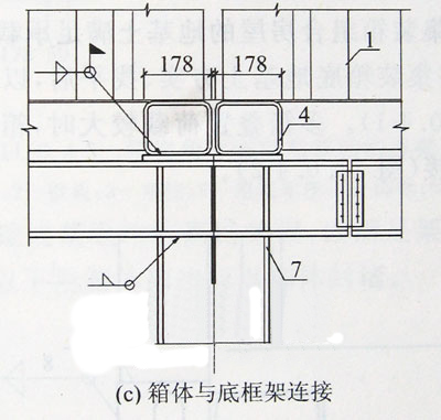 箱体与底框架连接,集装箱组合房屋