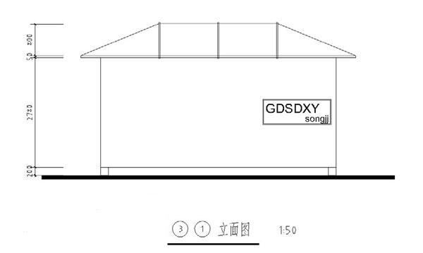 集装箱式活动住宅修正方案外观方案二31立面图