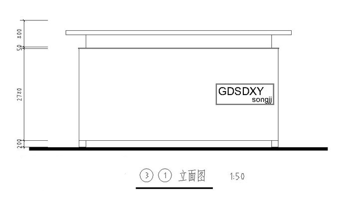 修正方案外观方案三31立面图