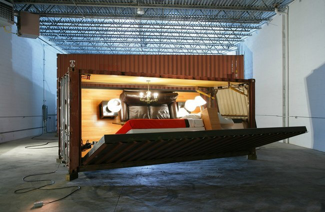 Adam Kalkin 设计的 Push Button House,集装箱房屋,集装箱建筑,集装箱住宅,集装箱活动房,住人集装箱