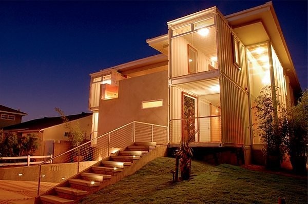 Peter DeMaria 设计的 Redondo Beach House,集装箱房屋,集装箱建筑,集装箱住宅,集装箱活动房,住人集装箱