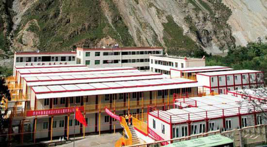 汶川中集集装化组合校区,集装箱房屋,集装箱建筑,集装箱住宅,集装箱活动房,住人集装箱