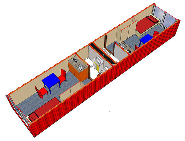 Tempohousing 对单个集装箱的其他利用方式,集装箱房屋,集装箱建筑,集装箱住宅,集装箱活动房,住人集装箱