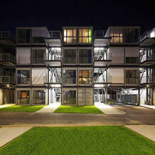 集装箱建筑中的斜向支撑或受拉构件,集装箱房屋,集装箱建筑,集装箱住宅,集装箱活动房,住人集装箱