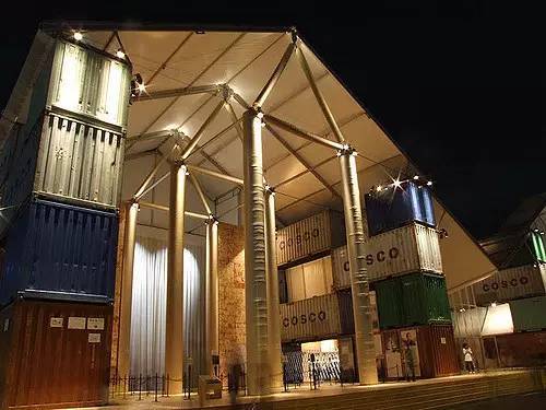 坂茂设计的纽约 Nomadic Museum,集装箱房屋,集装箱建筑,集装箱住宅,集装箱活动房,住人集装箱