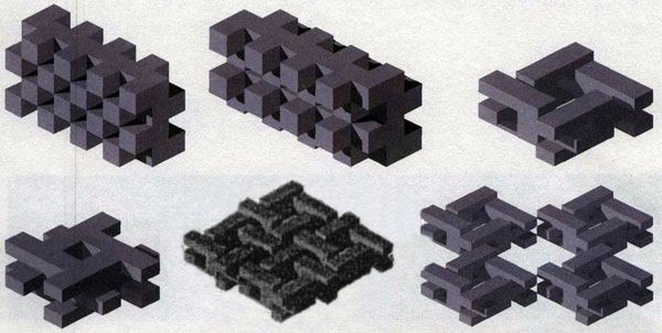 盒子建筑组合构筑的三种形态