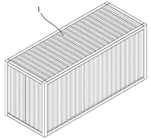 构建过程中集装箱房屋呈现的不同结构示意图