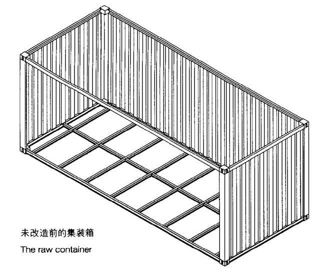 未改造前的集装箱,集装箱建筑,集装箱房屋,集装箱住宅,集装箱活动房,住人集装箱