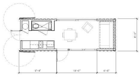 Sunset Idea House 的建筑设计图,集装箱活动房,住人集装箱房屋,二手集装箱